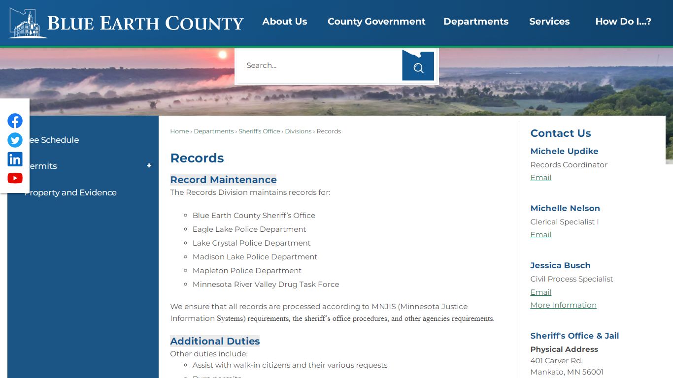 Records | Blue Earth County, MN - Official Website